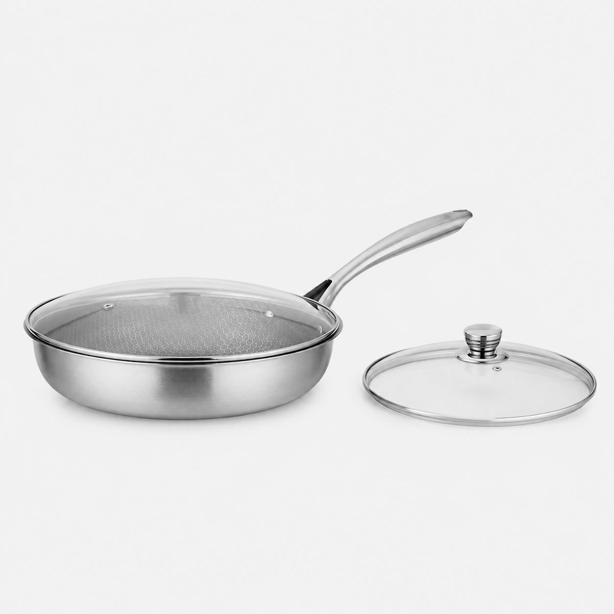 Sartén multifuncional de acero inoxidable de alta calidad y saludable