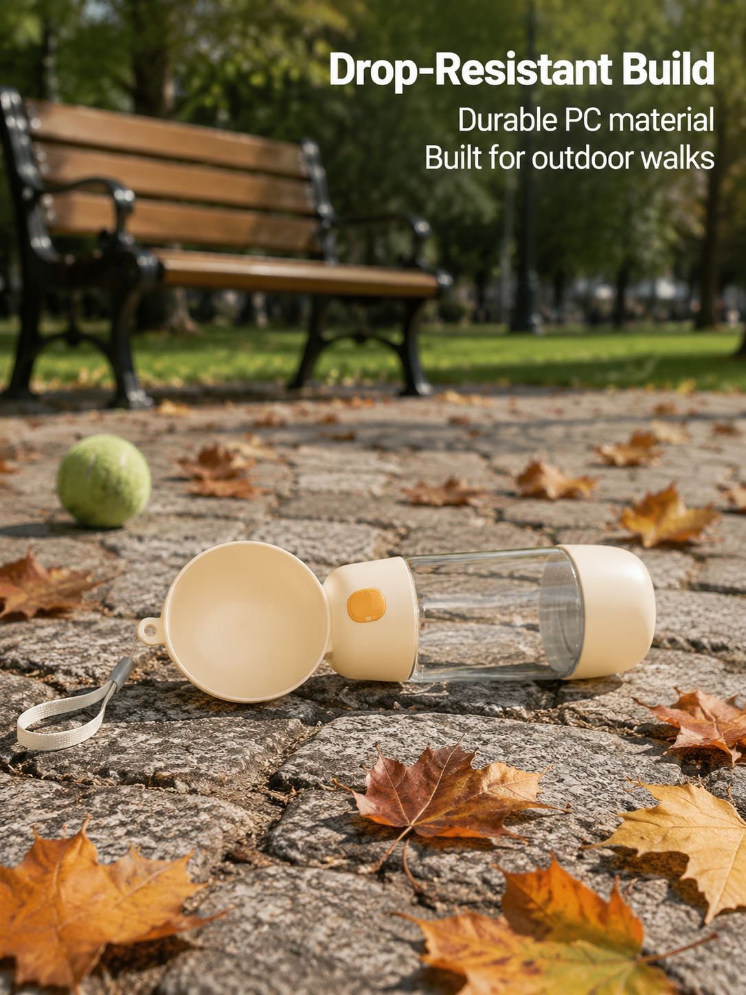 Convenient dog drinking cup for daily walks
