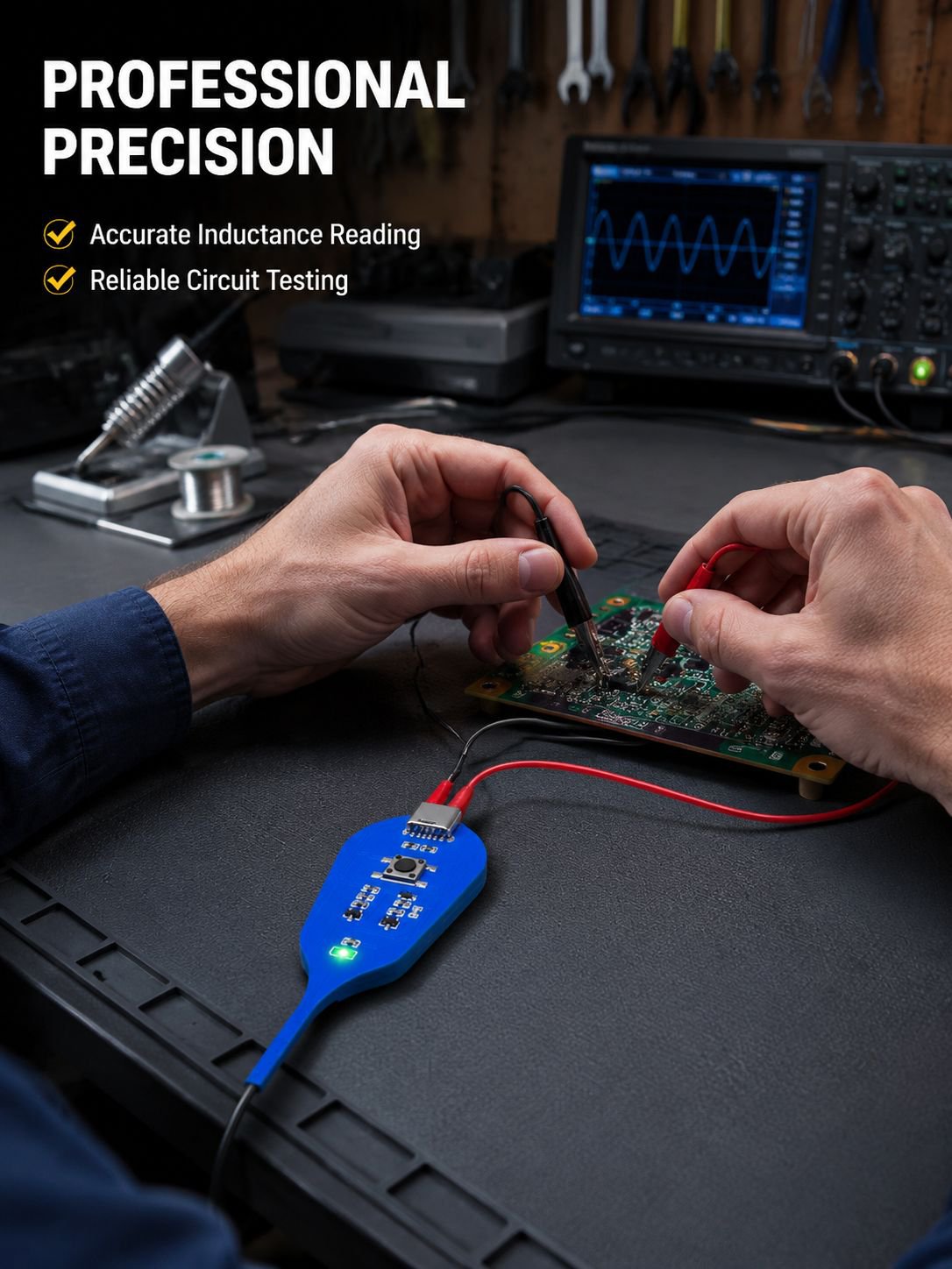 High-precision inductance tester