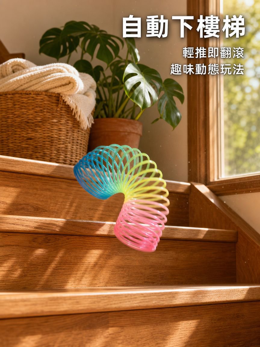 彩虹彈簧圈玩具