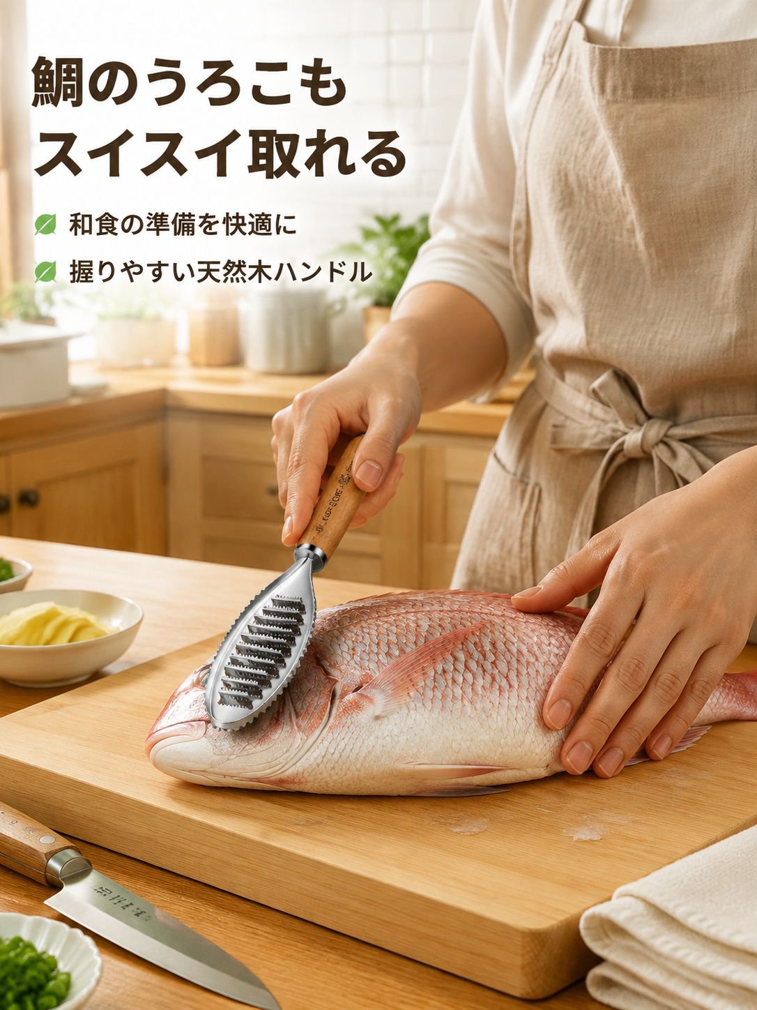 魚の鱗取り、家庭用鱗取りツール
