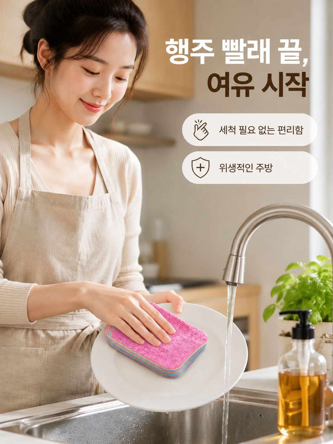 쉽게 찢어지는 여러 겹의 청소용 천