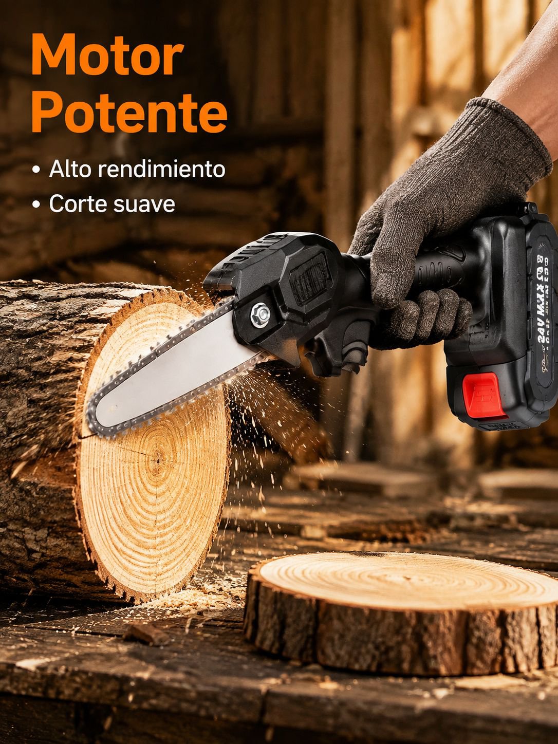 Household electric saw portable rechargeable pruning saw lithium battery small outdoor logging saw