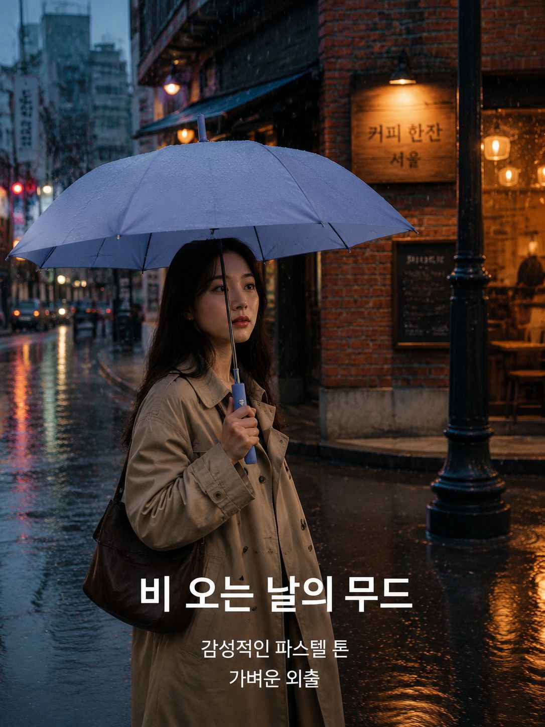 원터치 접이식 휴대용 우산 