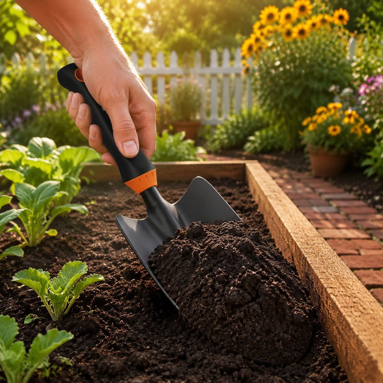 Kit de jardinería completo con mini palas y accesorios