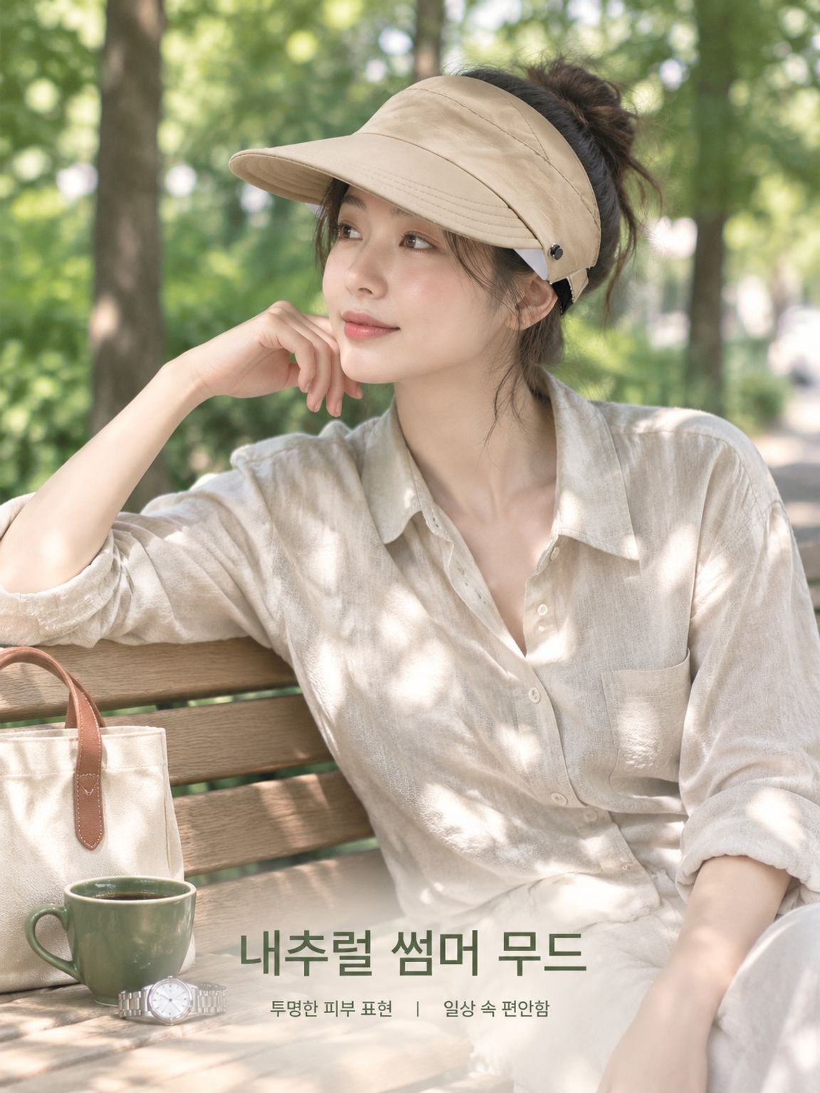 다기능 자외선 차단 썬캡 