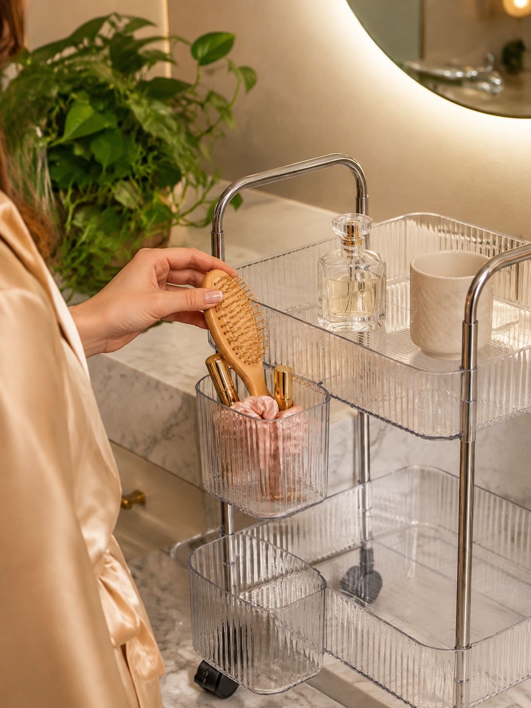 Organizador de varias capas para cocina y baño