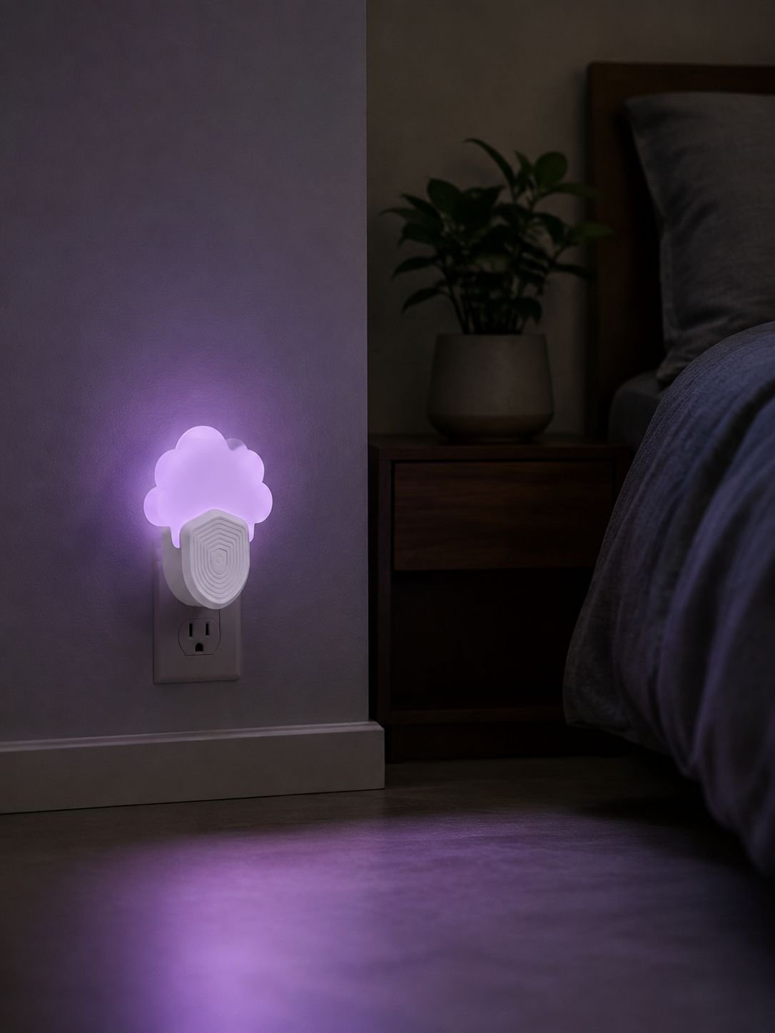 Lámpara antimosquitos silenciosa con diseño de nube para el hogar