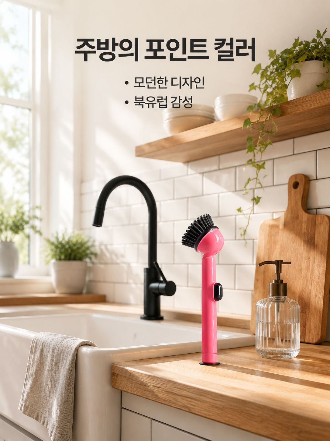 긴 손잡이 디스펜서 브러시