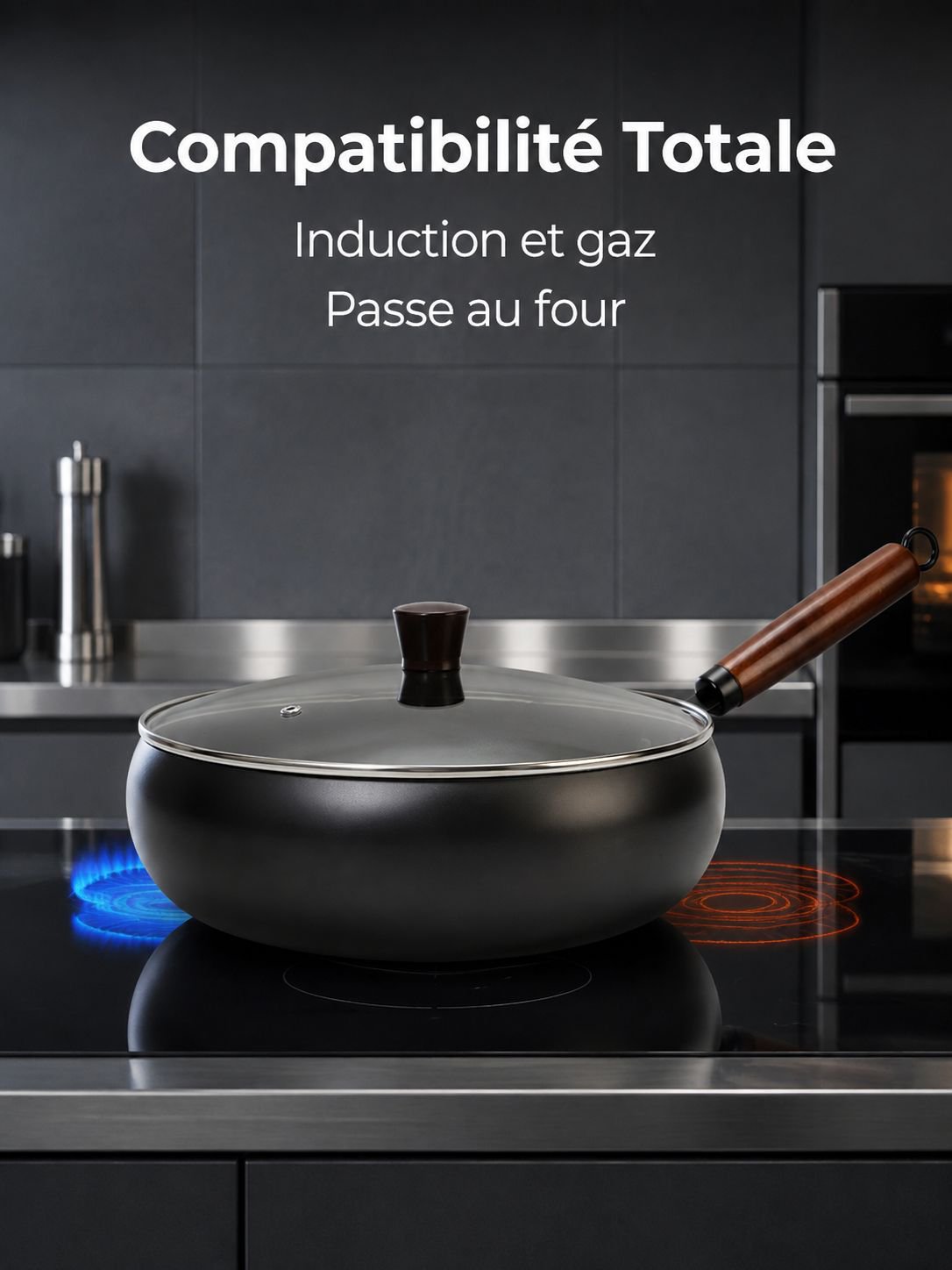 Casserole en fonte multifonction pour la maison