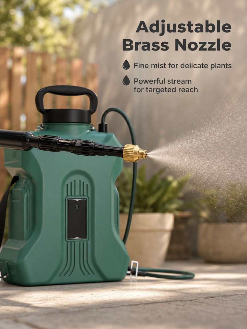 Portable electric sprayer for garden and home use