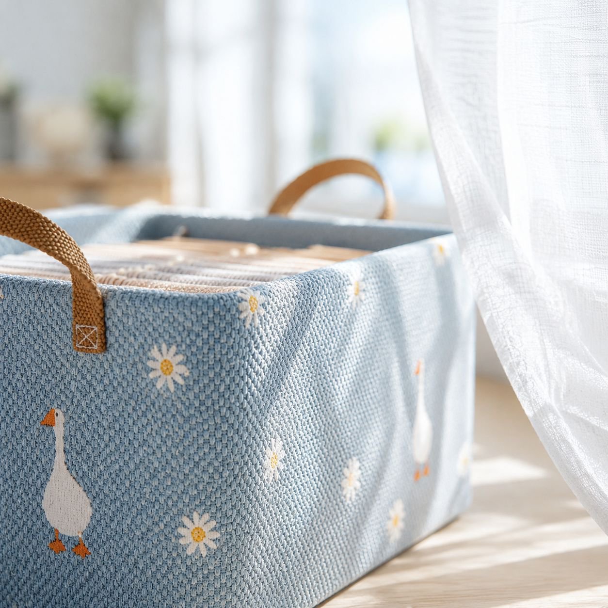 Foldable storage box organizing clothes and accessories