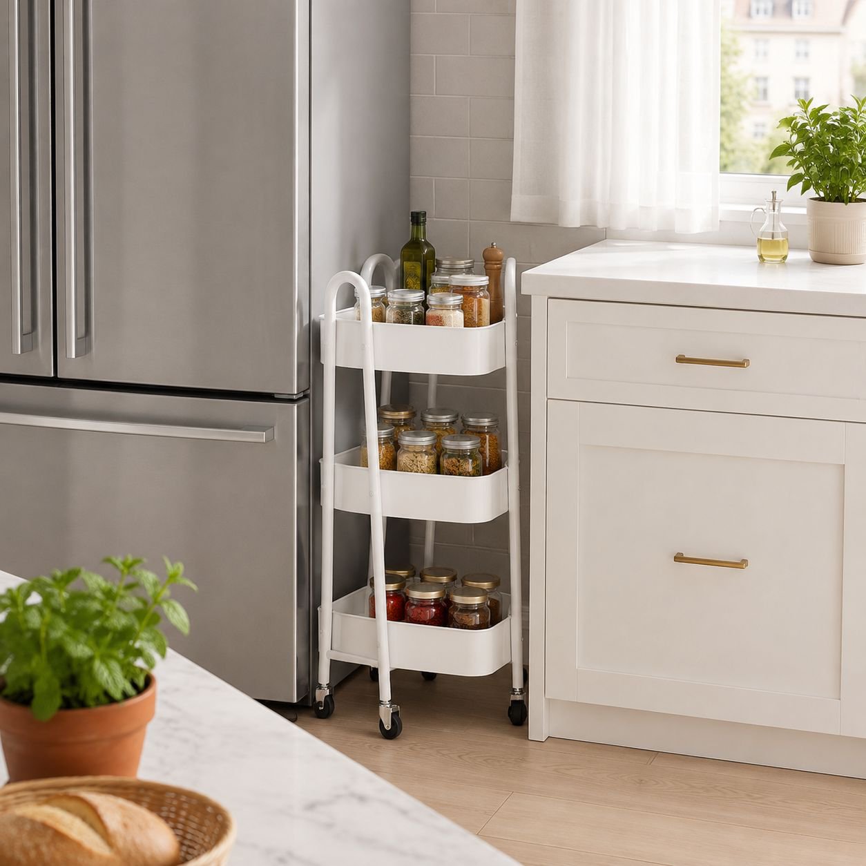 Etagères amovibles chambre à coucher rack de rangement cuisine salle de bain rack de rangement multi