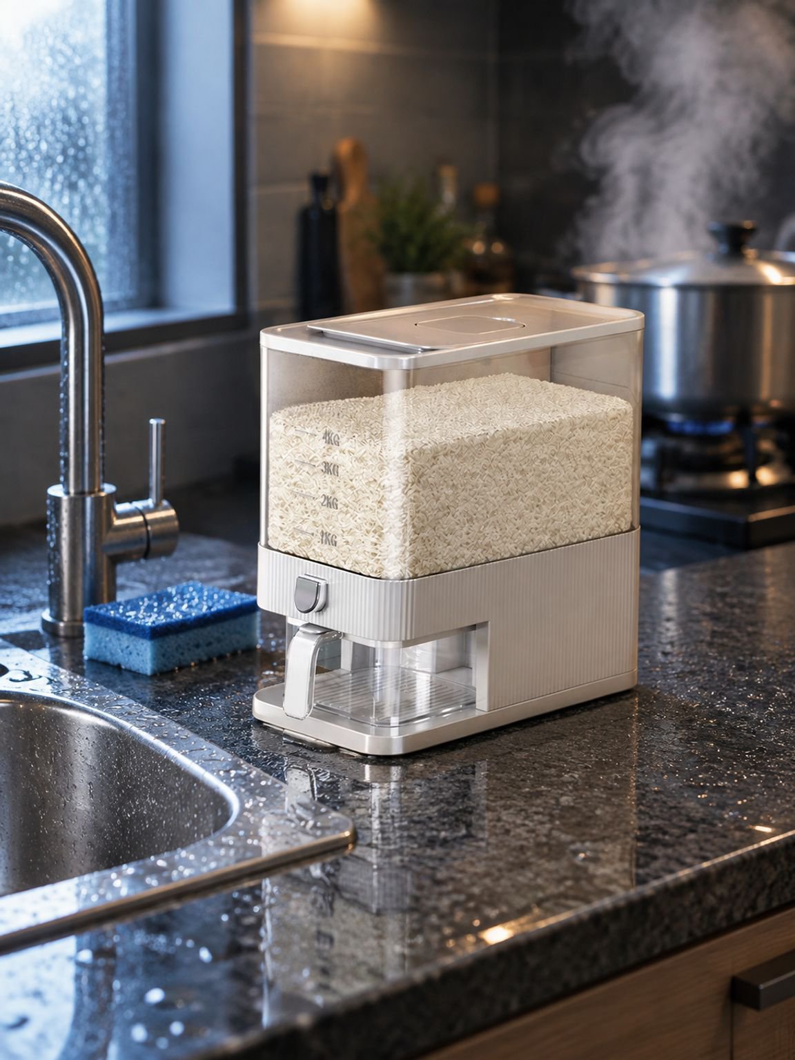 Contenedor Hermético para Arroz y Granos Grado Alimenticio