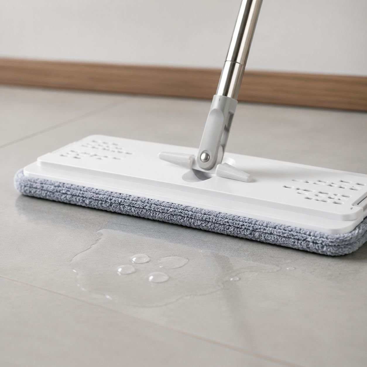 Mop with net and cloth for easy home cleaning