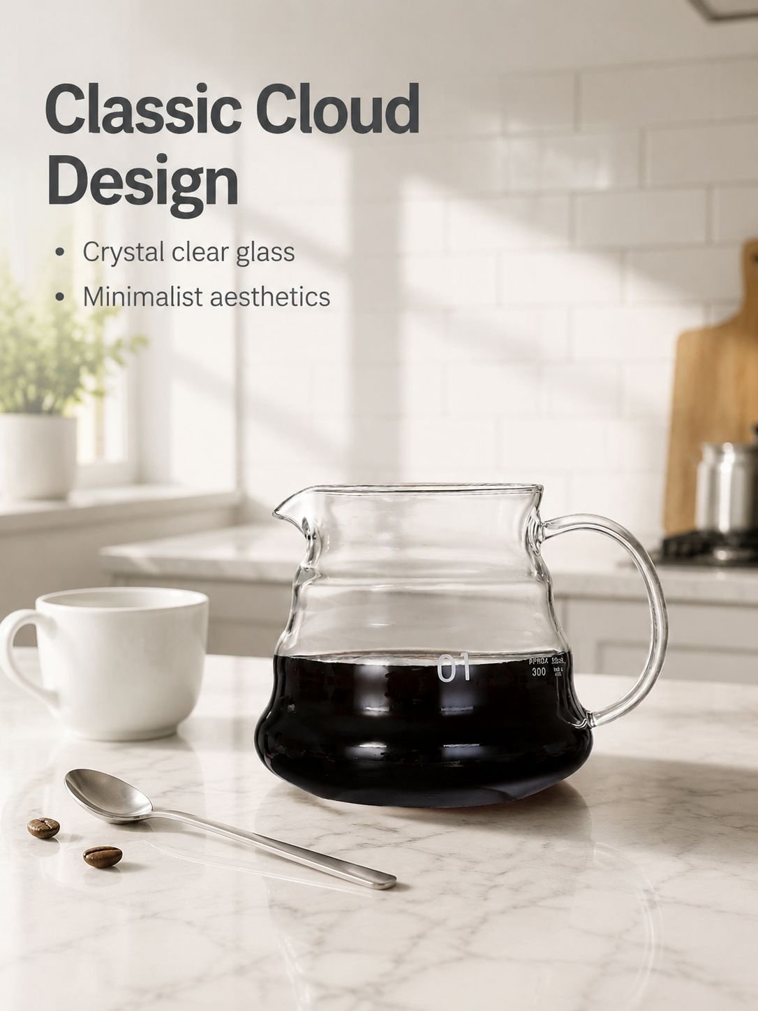 Borosilicate Glass Coffee Hand Drip Filter Cup