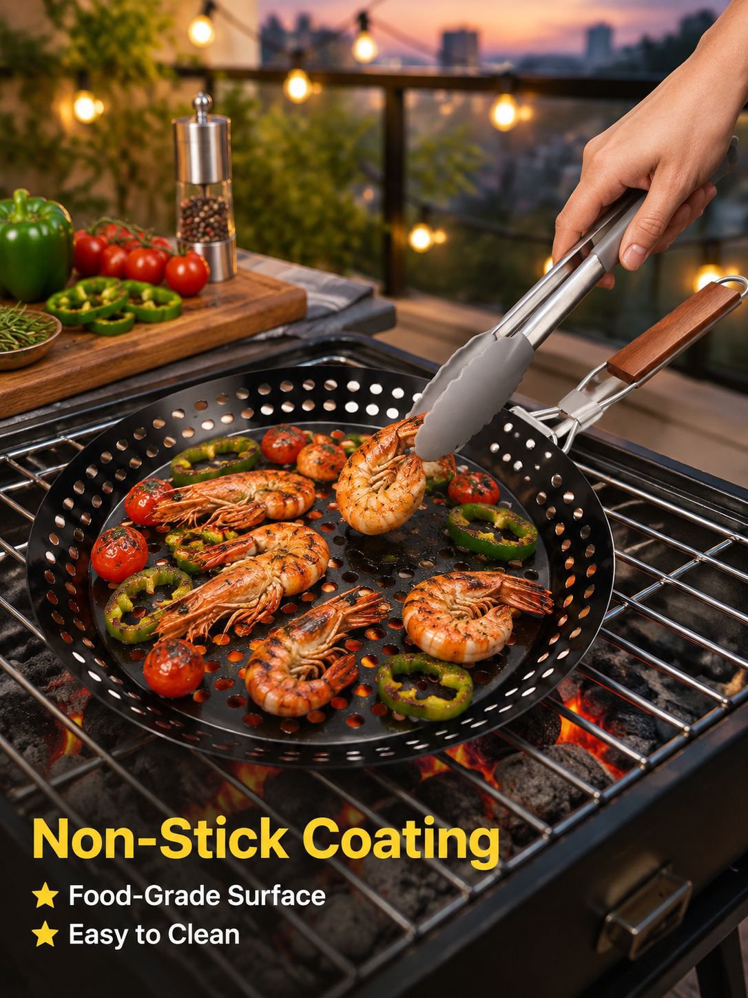 Portable hollow folding handle barbecue plate