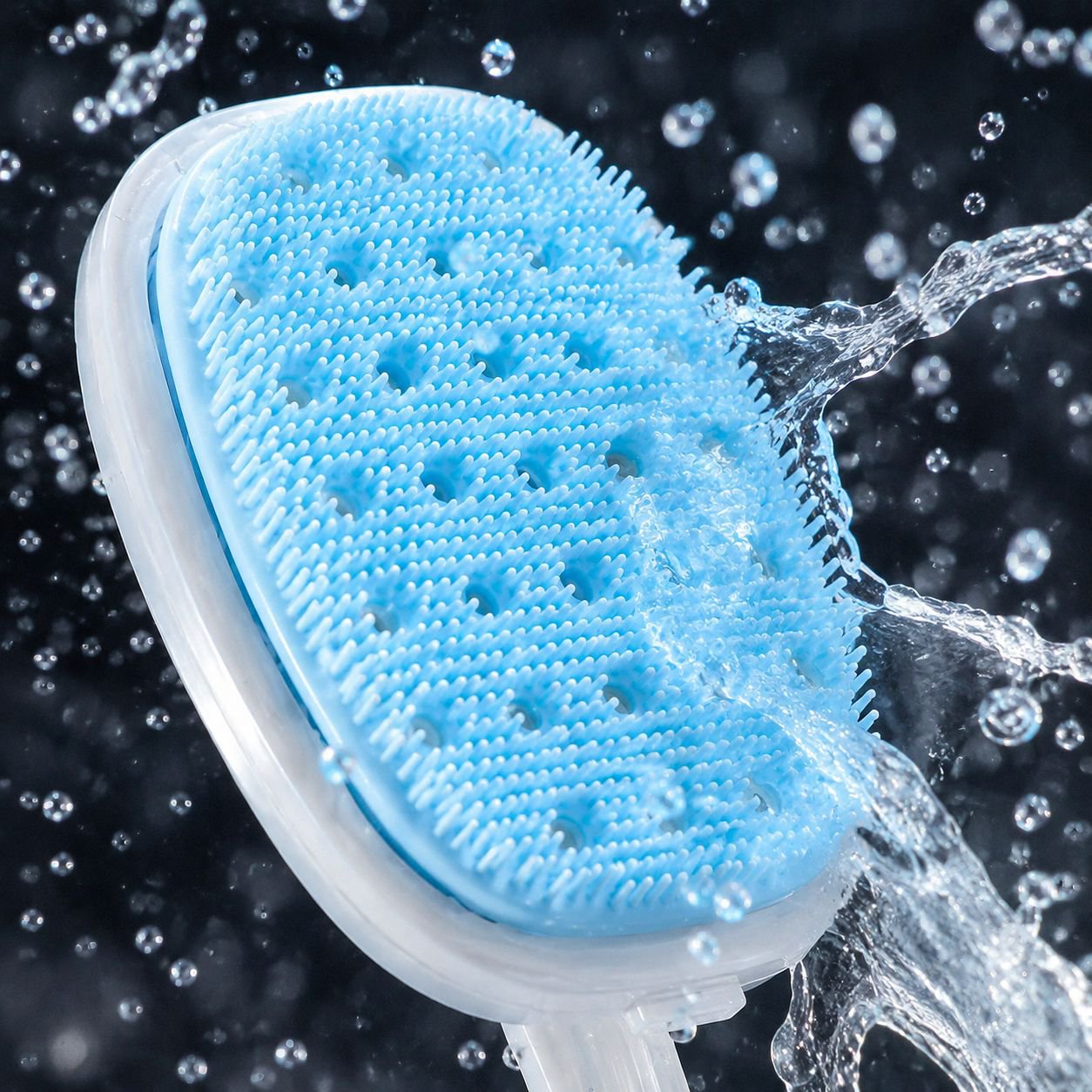 2-in-1 Multifunctional Back Cleaning Shower Brush Silicone