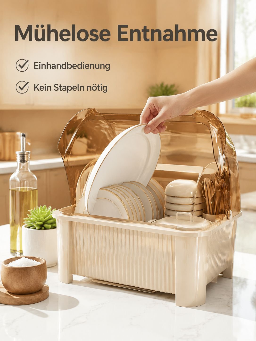 Küchen-Aufbewahrungsregal aus Kunststoff für den täglichen Gebrauch