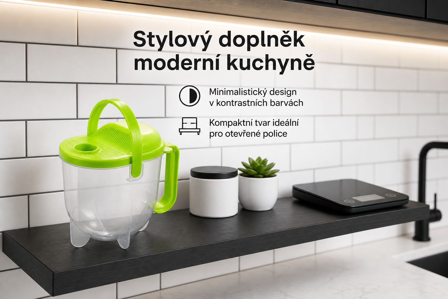 Oplachovač rýže na kuchyňské lince