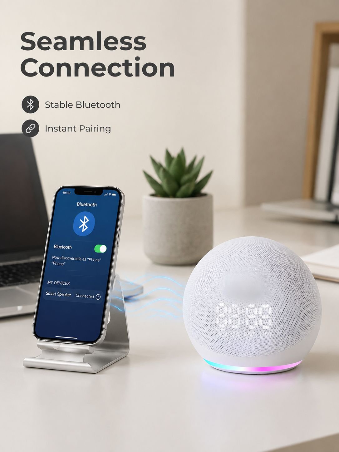 Cross-border best-selling alaxe clock Bluetooth speaker, fabric mini speaker with heavy subwoofer, d