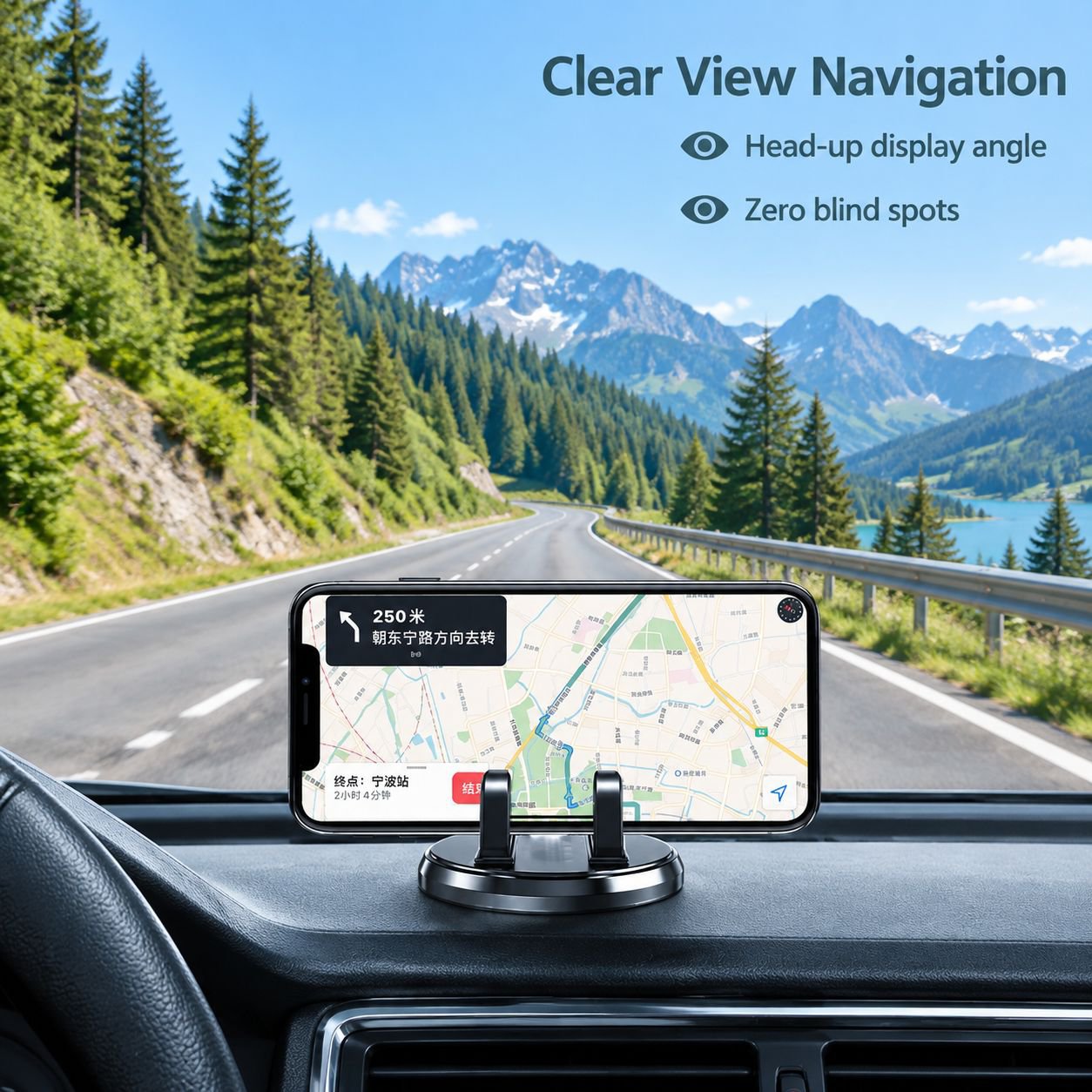 Mobile phone car carrier bracket suction type car accessories car interior center console fixed navi
