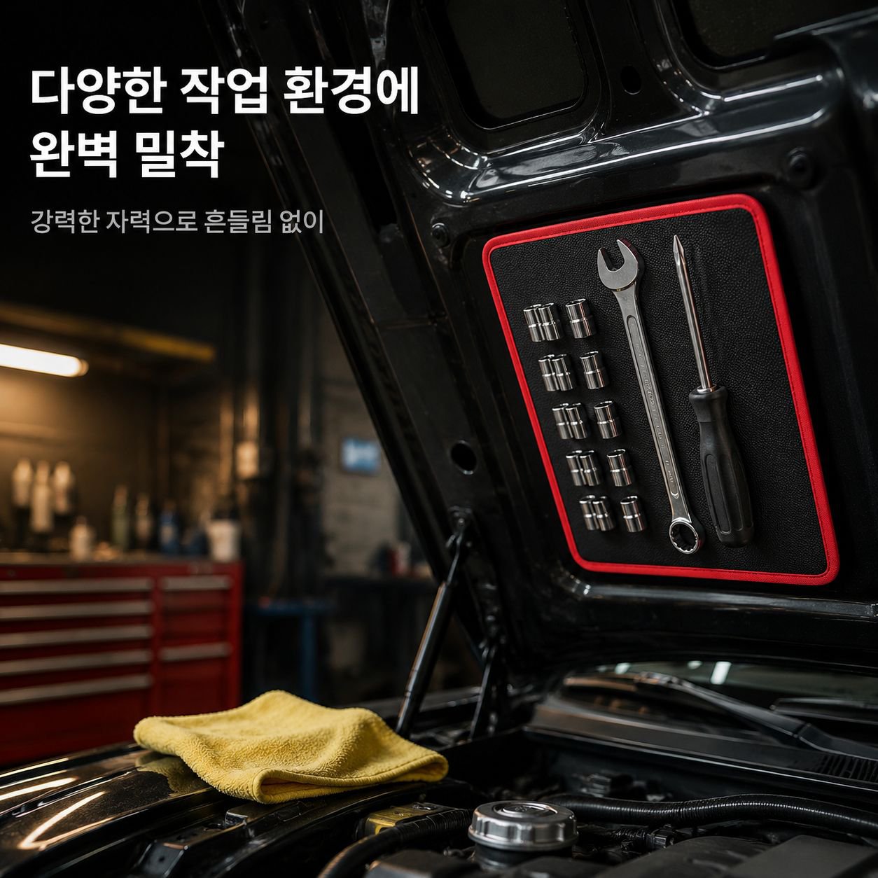 자석 공구 보관 매트