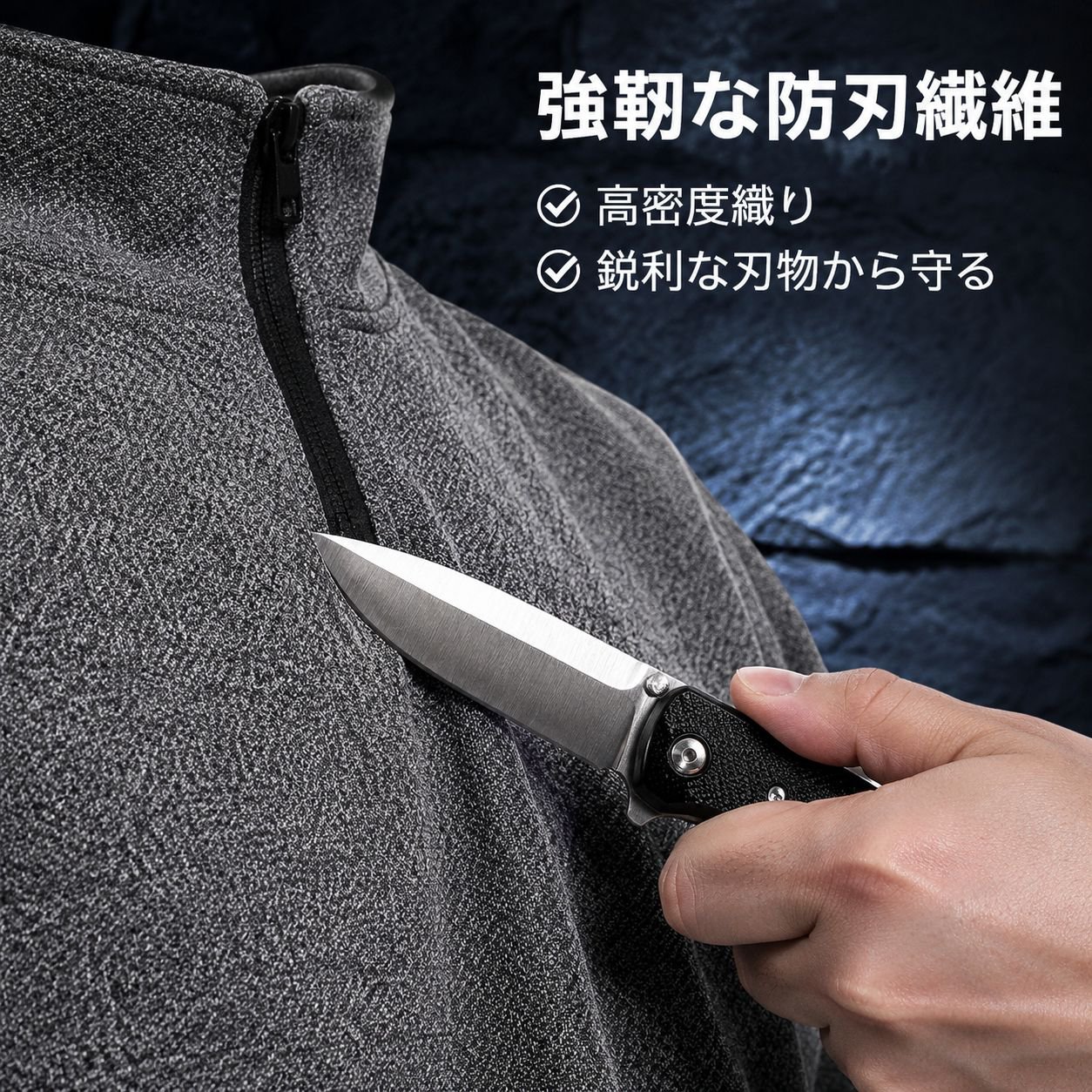 身を守る防刃ジャケット 警備員用作業服 熊の引っかき防止 アウトドア安全ウェア