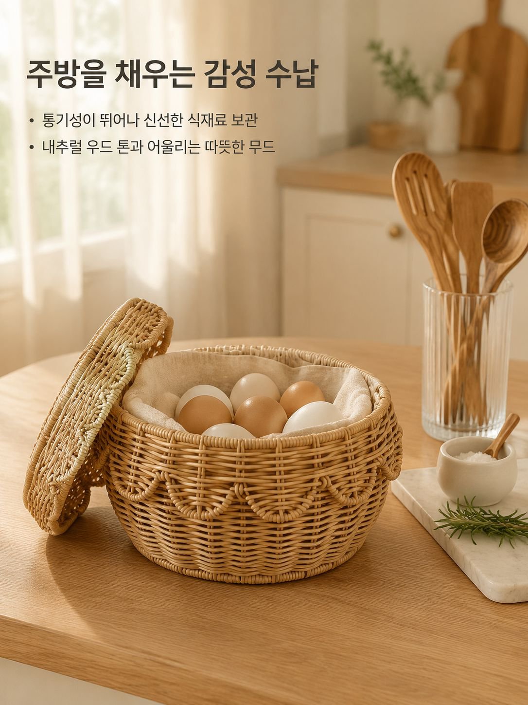화장품 주얼리 수납함 라탄 정리함