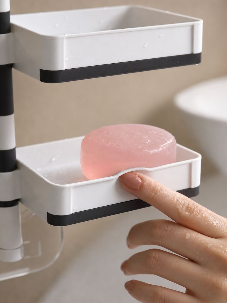 Organizador de baño Linjie con diseño giratorio