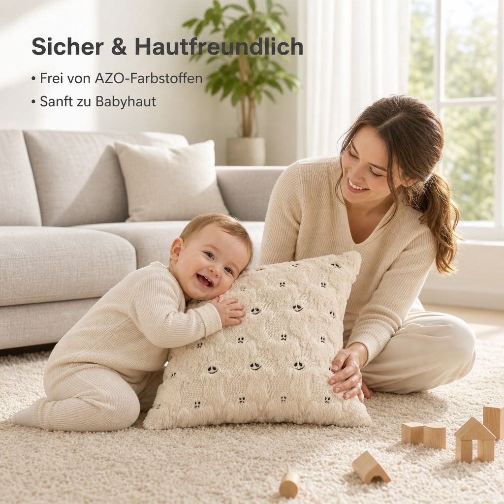 Halloween Geister-Kürbis Kissenbezug Plüsch Sofa Kissenhülle Wohnkultur