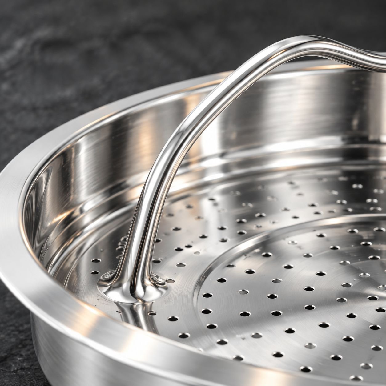 Easy to clean 304 stainless steel steamer insert