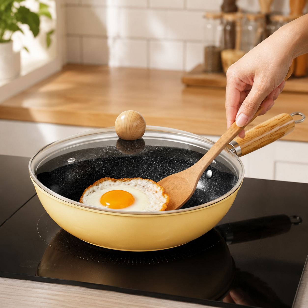 Lightweight special uncoated induction cooker
