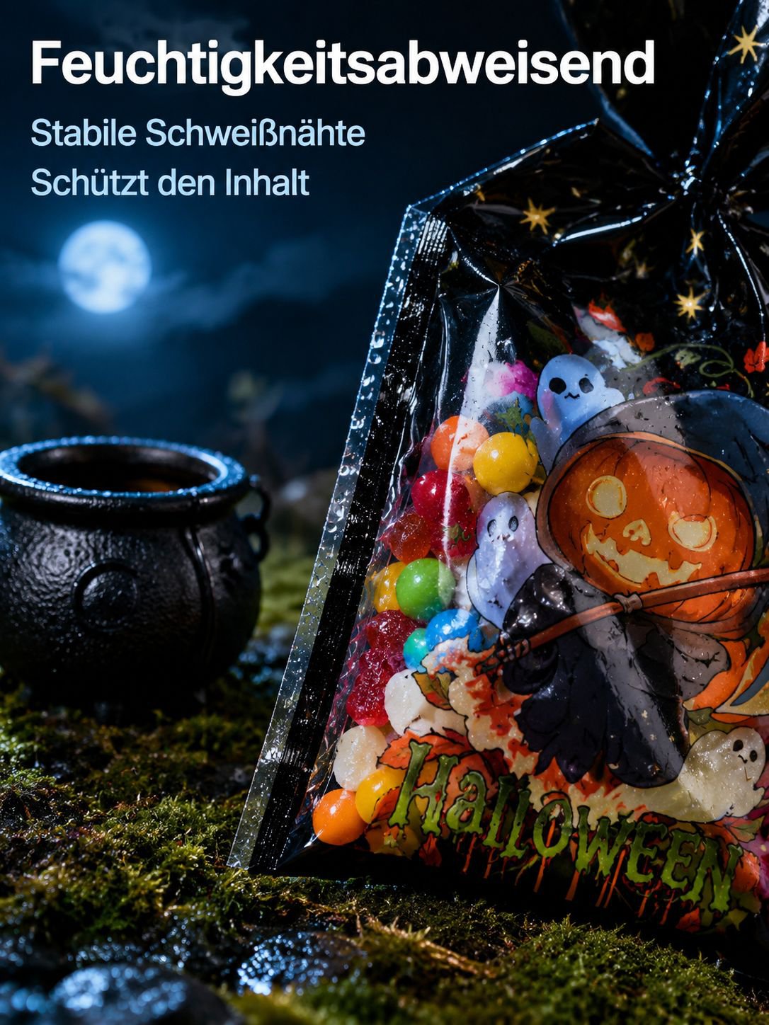 Halloween-Geschenktüten, 50 Stück pro Packung