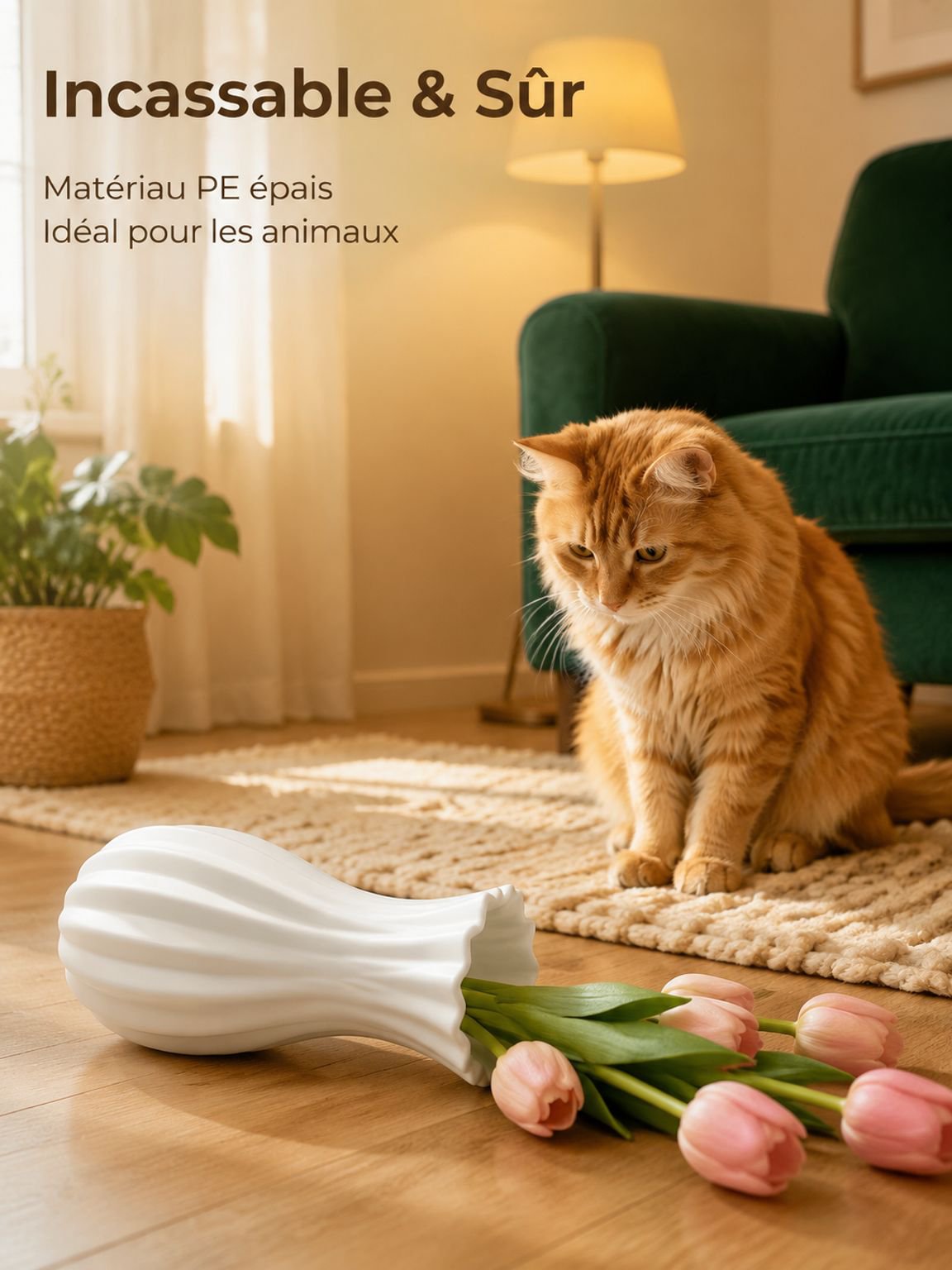 Bouteille en plastique à style français