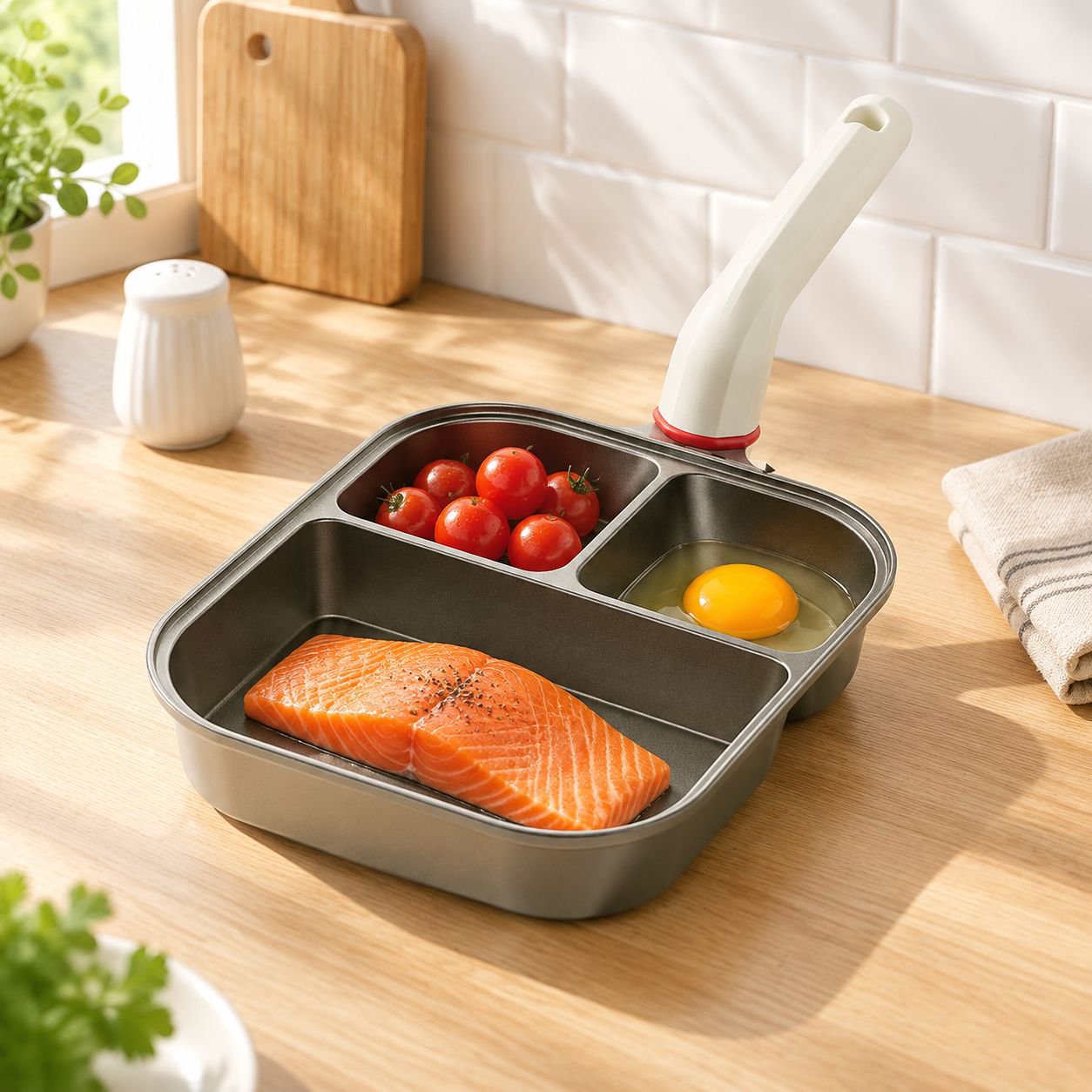 チタン製3in1フライパン