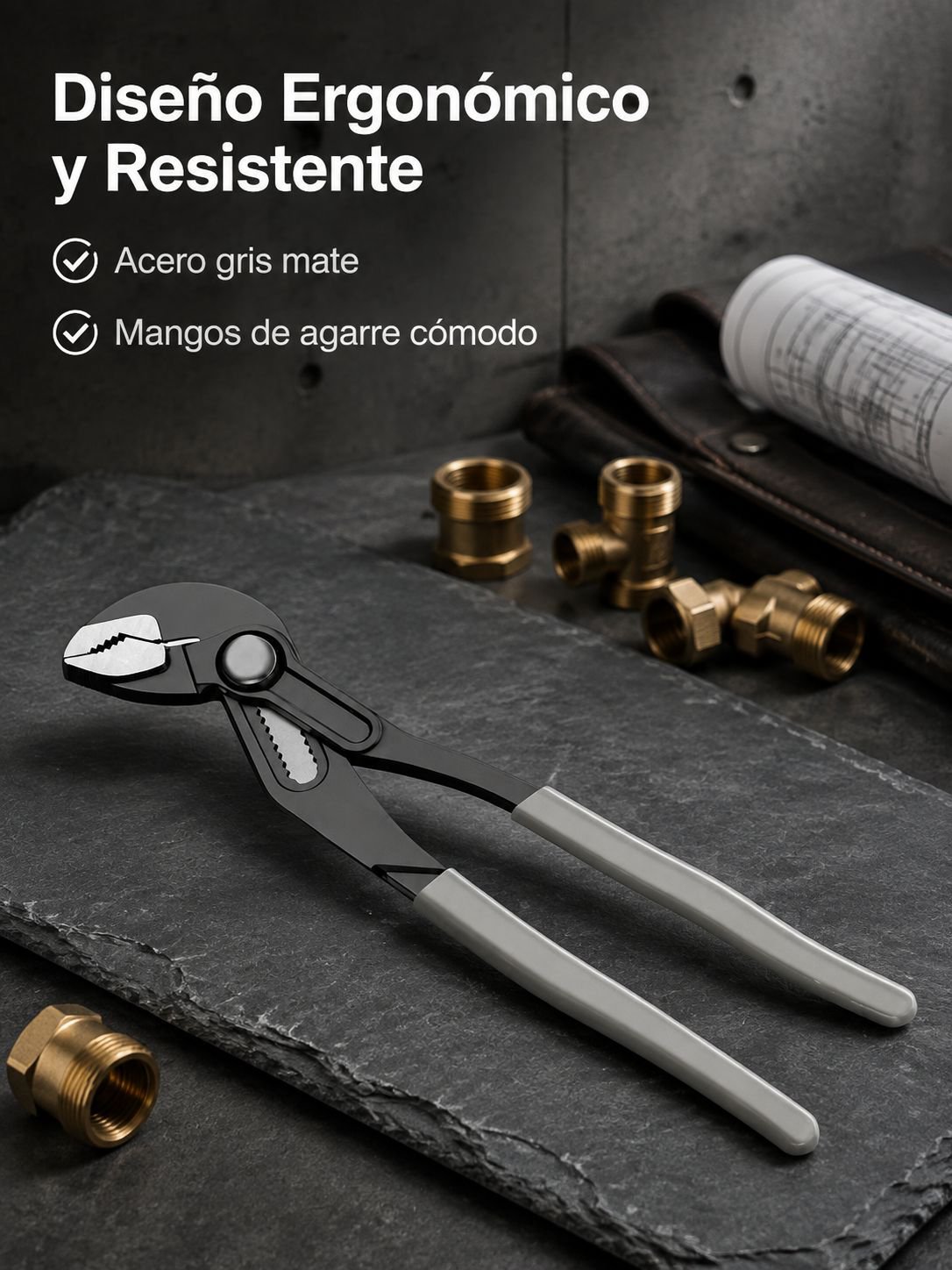 Llave para tubos doméstica multifuncional