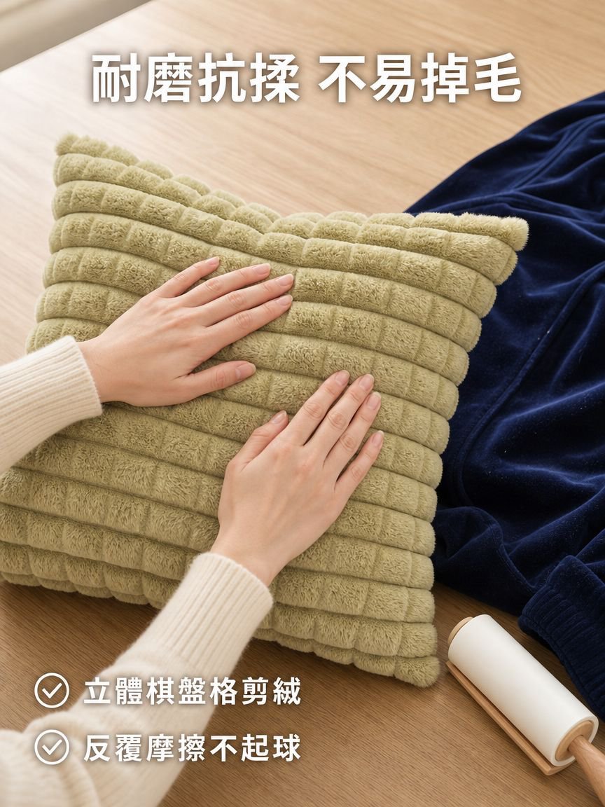 純色沙發靠墊