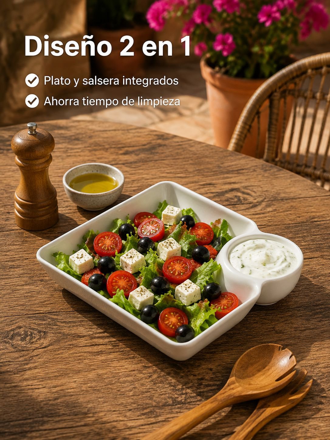 Wheat Straw Salad Plate