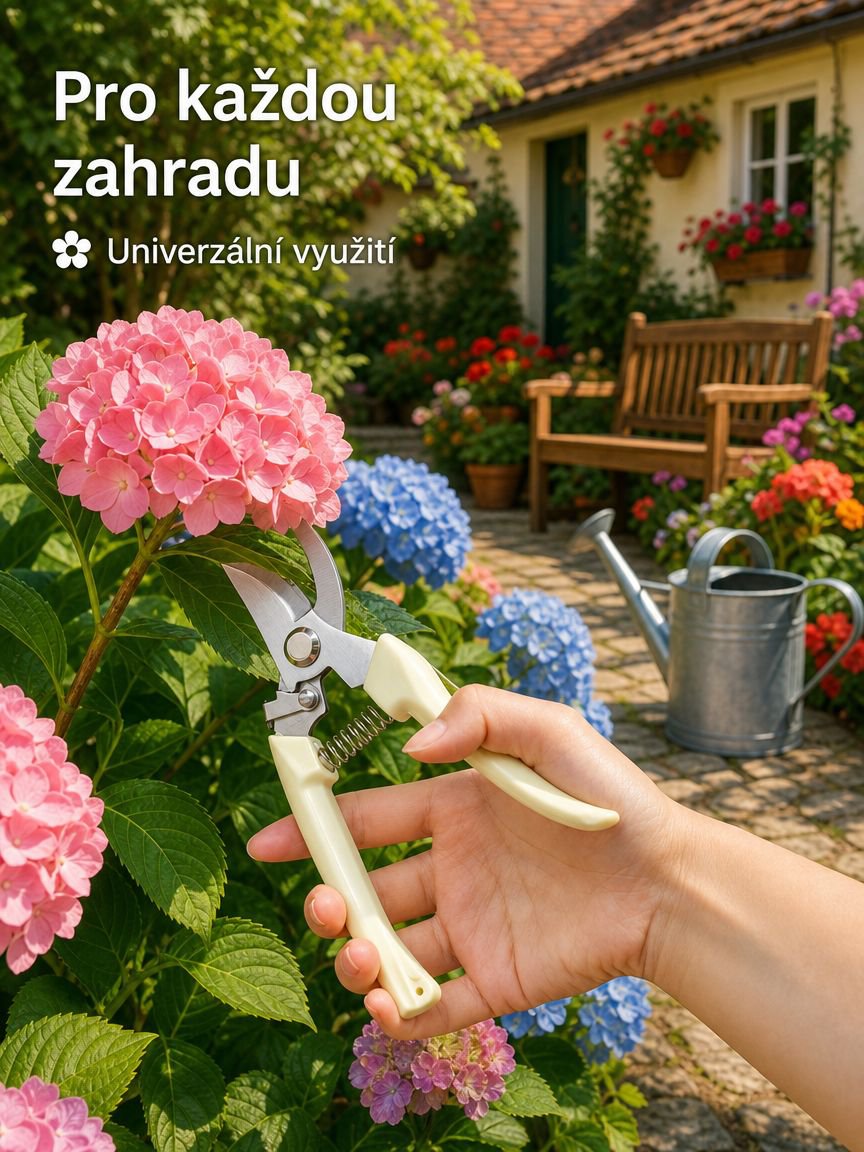 Nerezové zahradnické nůžky na prořezávání