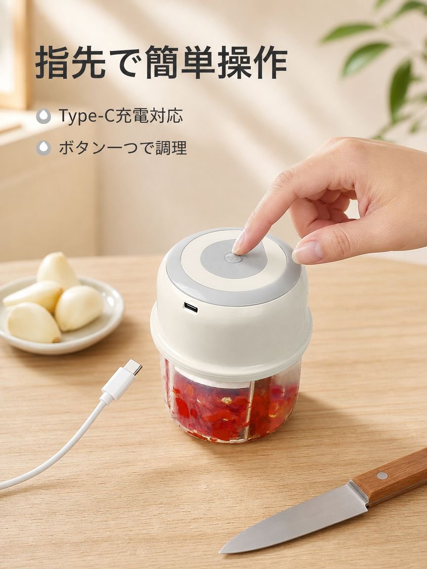 ワイヤレス電気ニンニクメーカー