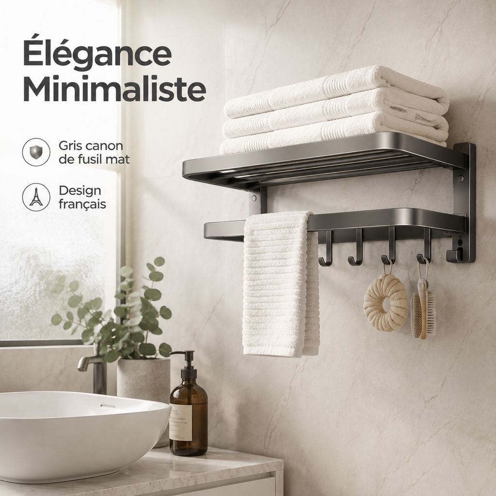 Porte-serviettes sans perçage