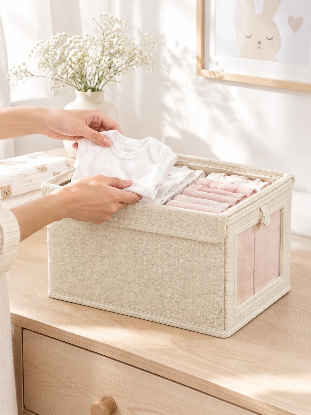Transparent wardrobe box for easy clothing access