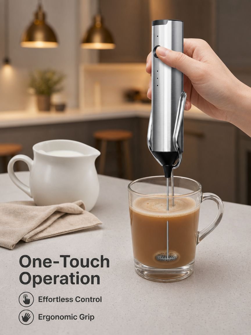 New Portable DIY Coffee & Milk Frothing Smart Electric Milk Frother