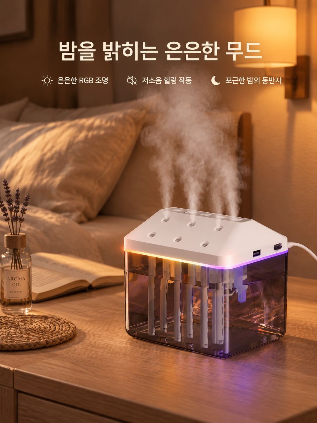 다이내믹 미스트 가습기 겸 블루투스 스피커