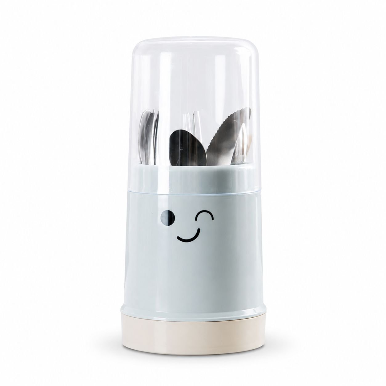 Kitchen Chopsticks Holder with Dust Cover and Drainage