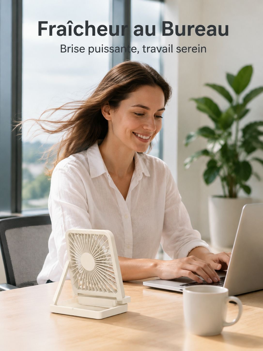 Ventilateur USB silencieux pour espace de travail