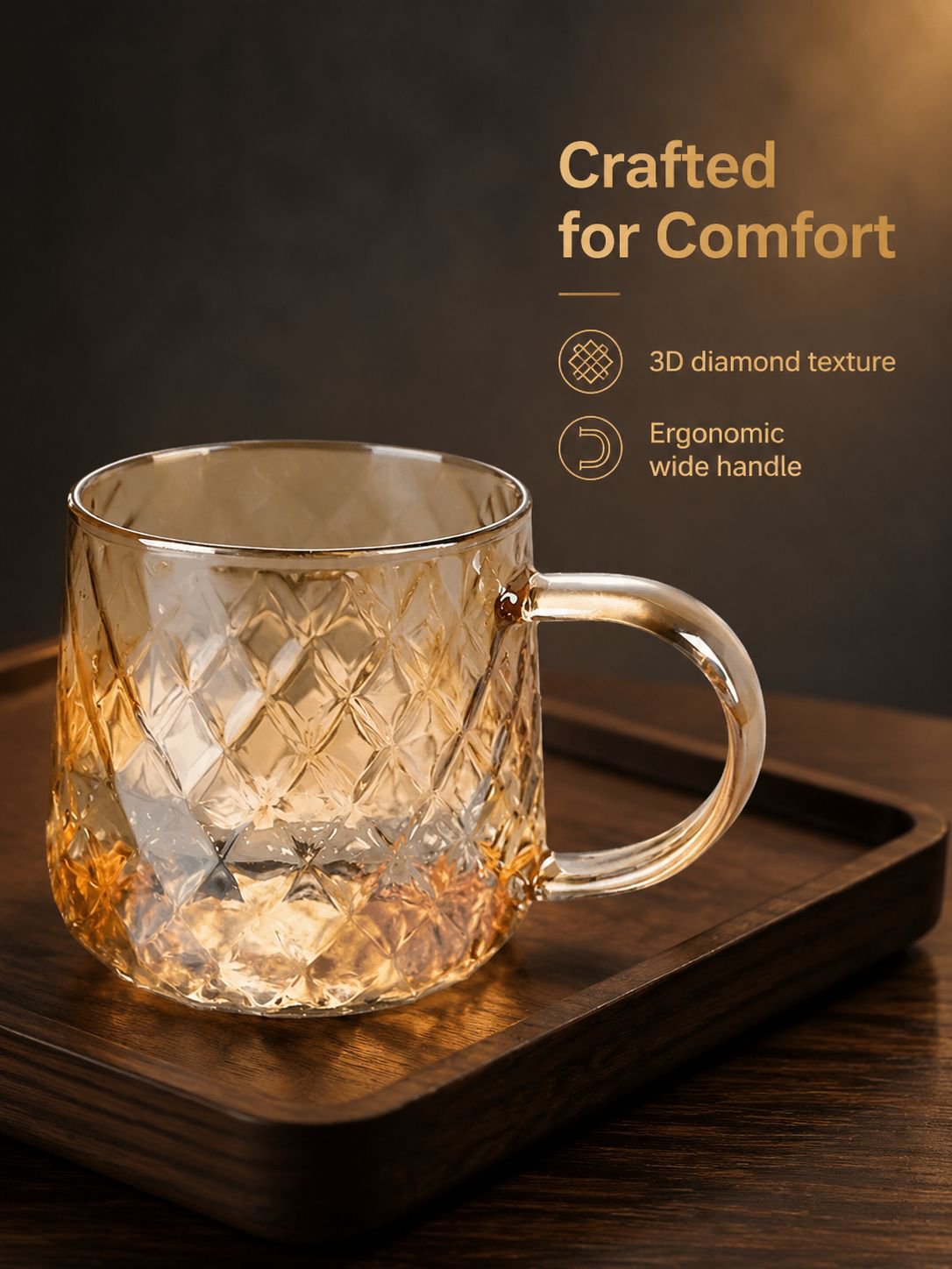 Heat-resistant glass water cup