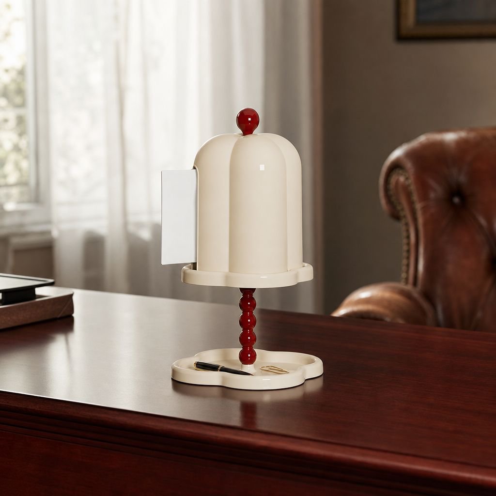 Vintage tissue dispenser in a modern interior setting