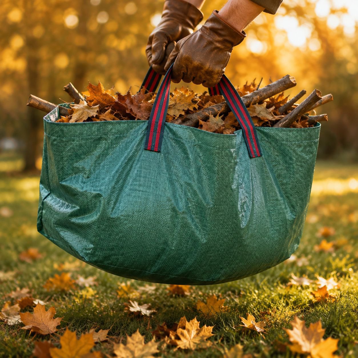 Eco-friendly leaf storage solution for gardeners